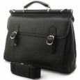 2449 Italian briefcase BLACK VICHY TONELLI