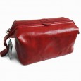 2754  Italian bag genuine leather TROUSSE VAC CALIF ROSSO by Gilda Tonelli