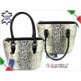 5192 women handbag snake Gilda Tonelli India Nero