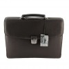 2243 Italian briefcase BLACK VICHY TONELLI