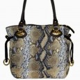 Gilda Tonelli  Italian bag genuine leather 0967 BORSA ST CROTALO azzurro