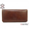 2736 Wallet genuine leather VAC. CALIF MARRONE Gilda Tonelli