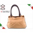 4069 Italian women handbag Vit Mousse