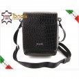 2389 leather messenger bag Black Roma Tonelli