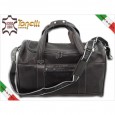 2987 Italian Travel Bag Leather black Tonelli Uomo