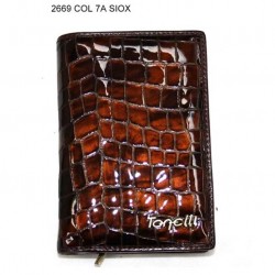 2669 Wallet genuine leather SIOUX MARRONE by Gilda Tonelli