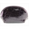 9586 Gilda Tonelli cosmetic bag black leather