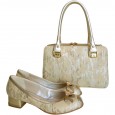 4017, B342 Gilda Tonelli set of branded bag and shoes, size 39,5