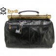 2974 Italy black travel Leather Bag Tonelli Uomo