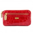 2353 Italian Key Case Red GILDA TONELLI genuine patent leather