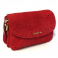 0147 Leather Clutch Evening Bag Red Gilda Tonelli