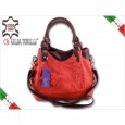 5188 Italian Leather Bag Corallo Gilda Tonelli