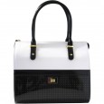 5014 Gilda Tonelli Italian bag, black and white
