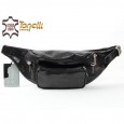2037 italian leather belt bag Tonelli black
