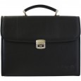 6560 new italian black Briefcase leather TONELLI UOMO