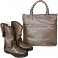 4362, В220  Gilda Tonelli italian bag + boots, deerskin fur size 39