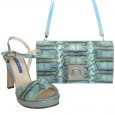 5132 Gilda Tonelli set leather woman bag+sandals, summer 2014 collection, size 37,38