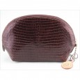 9586 Gilda Tonelli cosmetic bag crocodile leather look