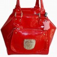 7637 Italian bag genuine leather VERNICE 108 ROSSO by Gilda Tonelli
