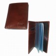 Gilda Tonelli  Italian card pocket genuine leather 2323 CALIFORNIA BROWN