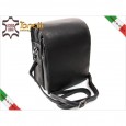 2033 Bag Belt Bag Black Leather Vichy Tonelli